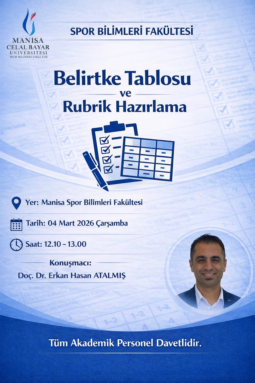 Belirtke Tablosu ve Rubrik Hazirlama